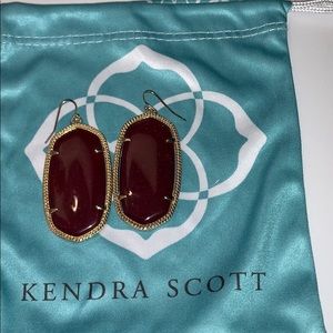 Kendra Scott Danielle Earrings — Maroon
